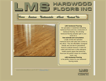 Tablet Screenshot of lmshardwoodfloors.com